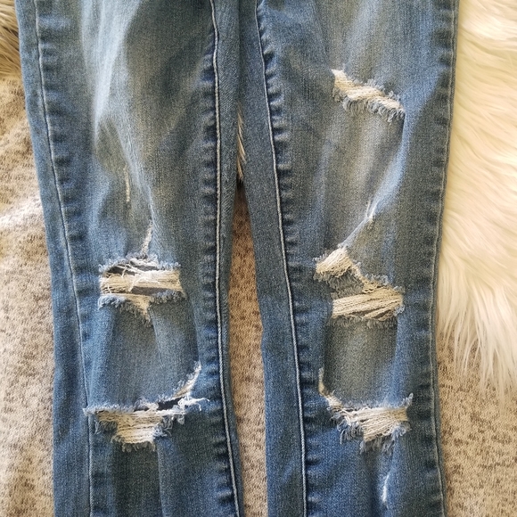 PACSUN High Rise Ankle Jegging Distressed - Picture 9 of 10